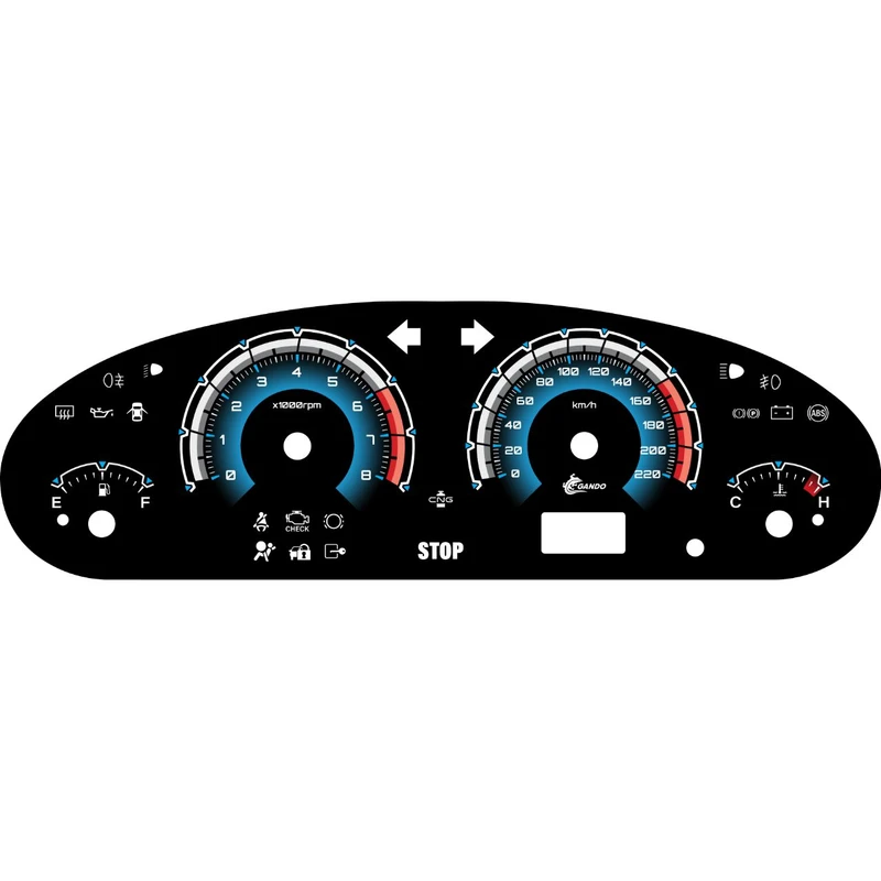 صفحه کیلومتر خودرو گاندو کد 01 مناسب برای سمند