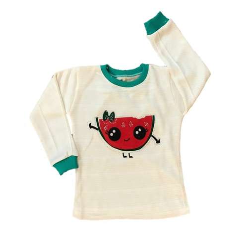 تی شرت آستین بلند دخترانه مدل یلدا کد 888SA