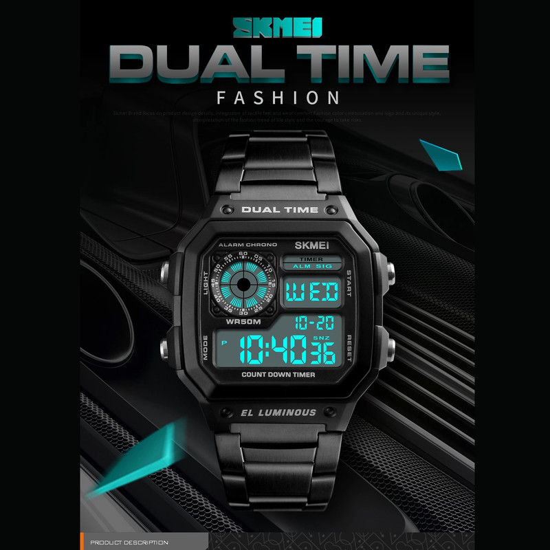 ساعت مچی دیجیتال مردانه اسکمی مدل 1335BLC ساعت مچی دیجیتال مردانه اسکمی مدل 1335BLC