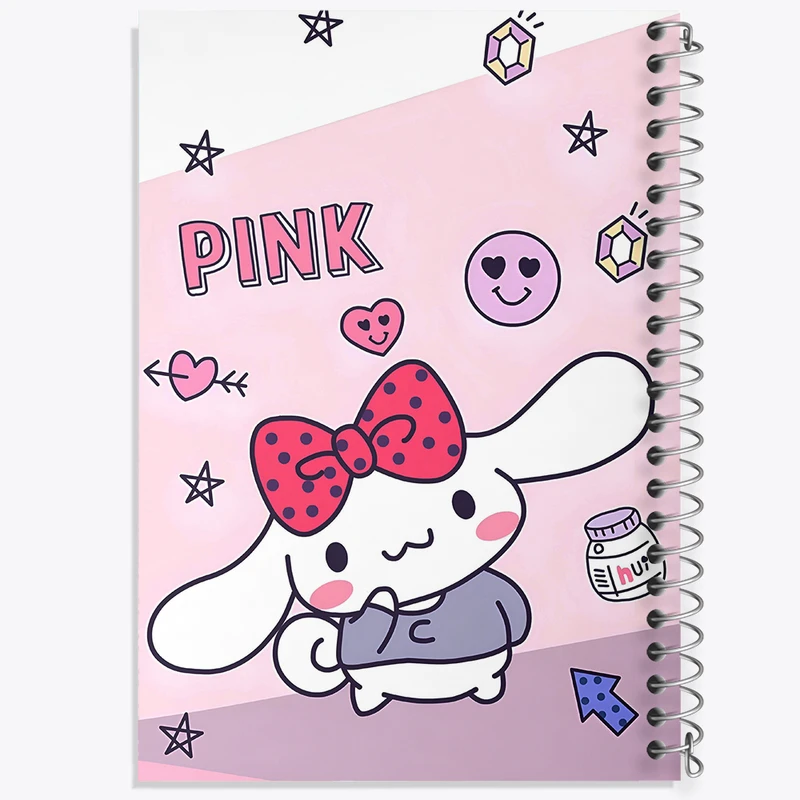 دفتر نقاشی 50 برگ خندالو طرح سینامونرول هلو کیتی کد N4774
