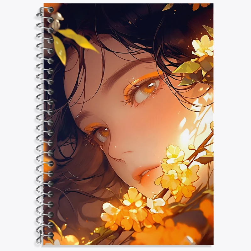 دفتر زبان 50 برگ خندالو مدل سه خط طرح دخترانه کد N2982