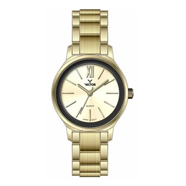 ساعت مچی عقربه‌ای کوارتز زنانه ویکتور مدل 1484