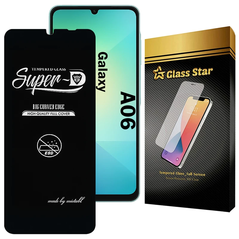 محافظ صفحه نمایش گلس استار مدل SUPERDNS مناسب برای گوشی موبایل سامسونگ Galaxy A06