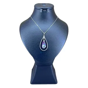 گردنبند نقره زنانه سواروسکی مدل جواهر کد 2230