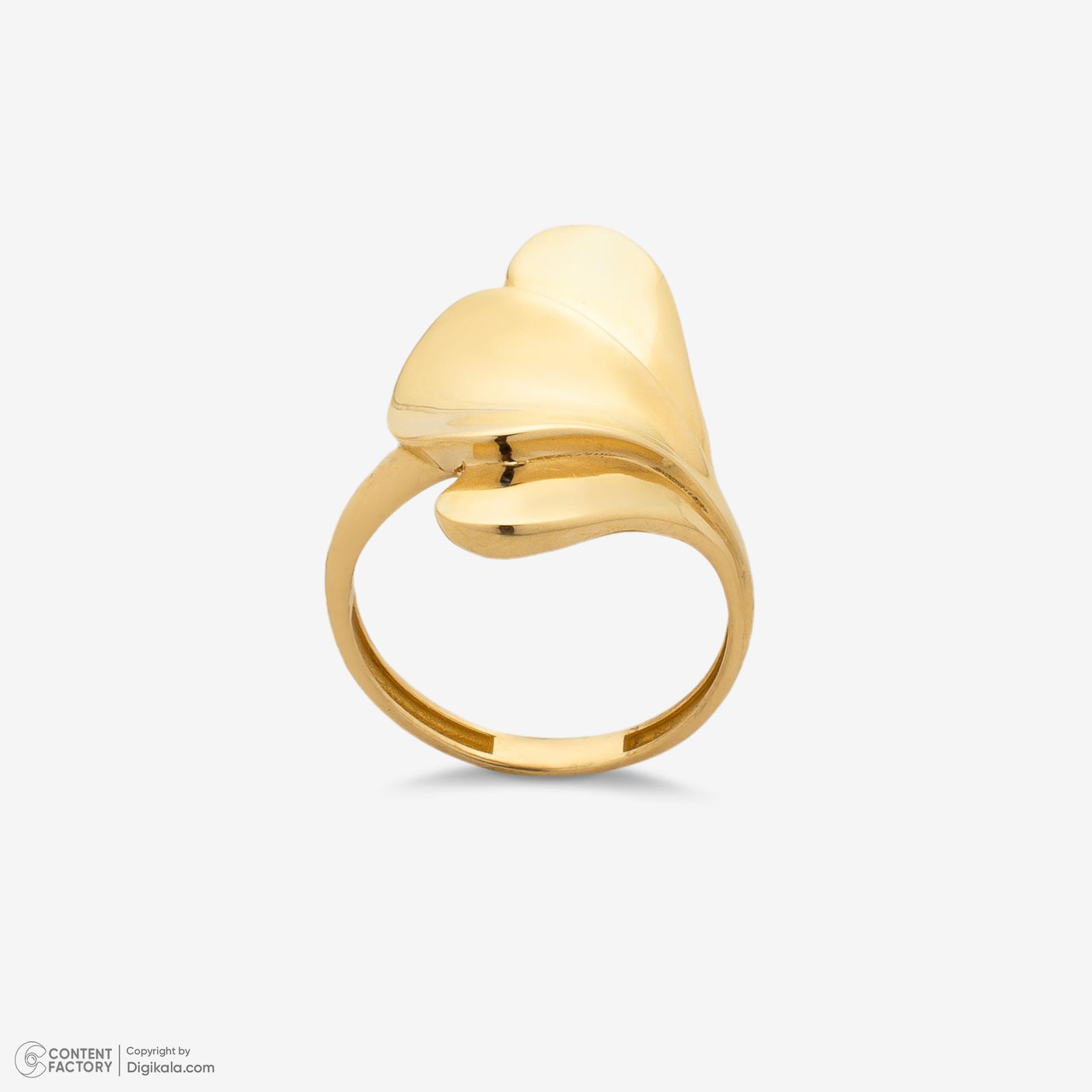 انگشتر طلا 18 عیار زنانه گلدم مدل R348003 سایز 54 -  - 7