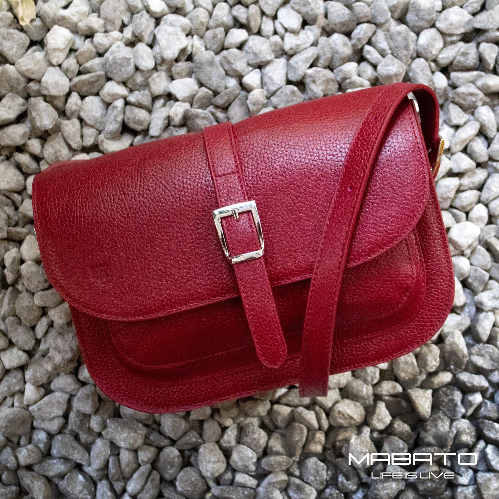 کیف دوشی زنانه چرم ماباتو مدل ویان کد Z- DO 01 -  - 9