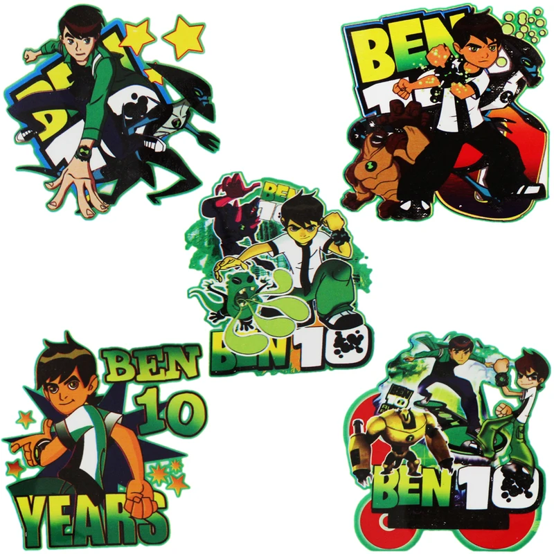 استیکر پارچه و لباس کارانس طرح بن تن مدل  AST-26 بسته 5 عددی