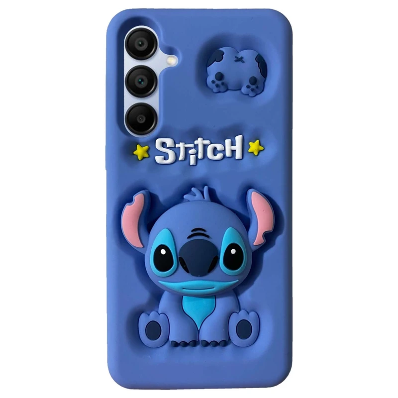 کاور مدل سیلیکون طرح STITCH مناسب برای گوشی موبایل سامسونگ Galaxy A15 