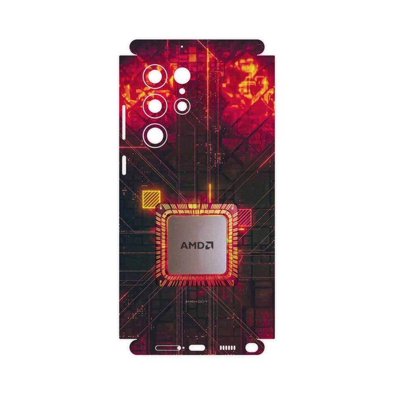 برچسب پوششی ماهوت مدل AMD-Brand-FullSkin مناسب برای گوشی موبایل سامسونگ Galaxy S22 Ultra 5G