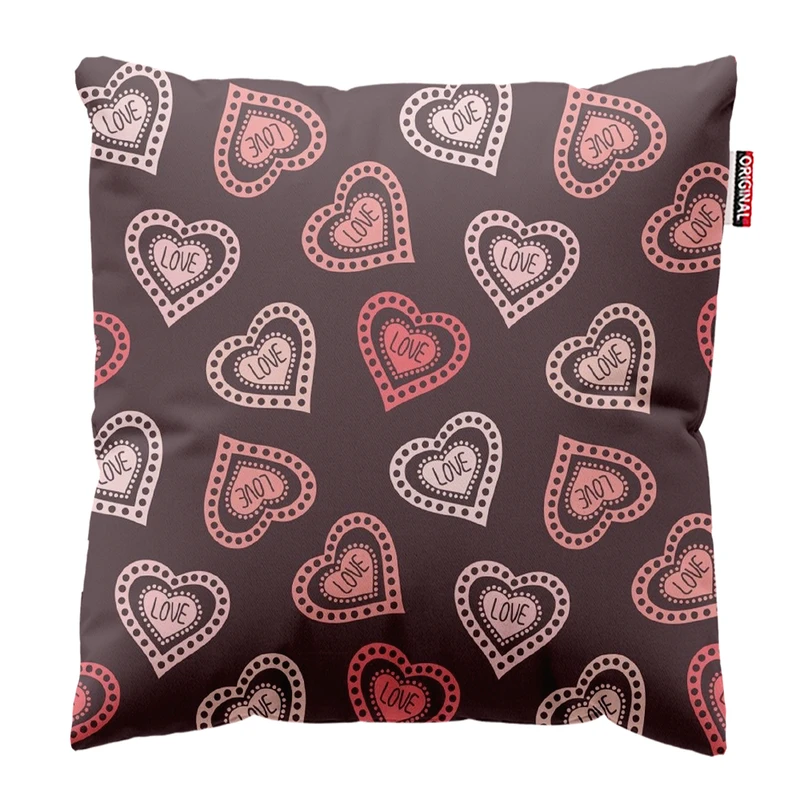  کوسن پاد آفرین طرح قلب کد 3570 سایز 30*30 سانتی متر