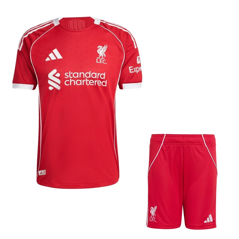 ست تی‌شرت و شلوارک ورزشی پسرانه مدل لیورپول Home 2026