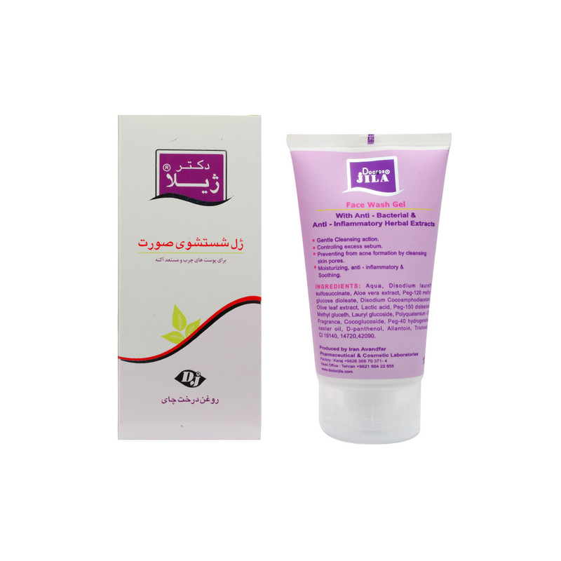 ژل شستشو صورت دکتر ژیلا مدل tea tree حجم 150 میلی لیتر