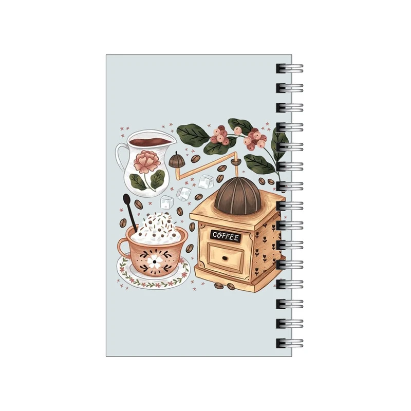 دفترچه یادداشت مدل to do list طرح قهوه ساب و فنجان کد 2071659