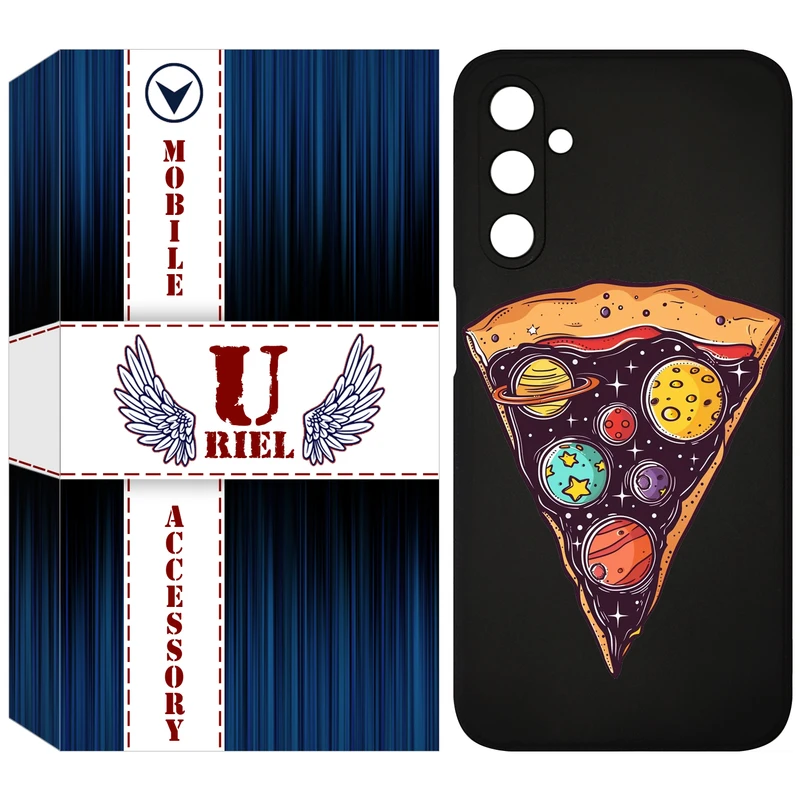 کاور یوریل مدل KSH کد 100 طرح پیتزای کهکشانی مناسب برای گوشی موبایل سامسونگ Galaxy A24