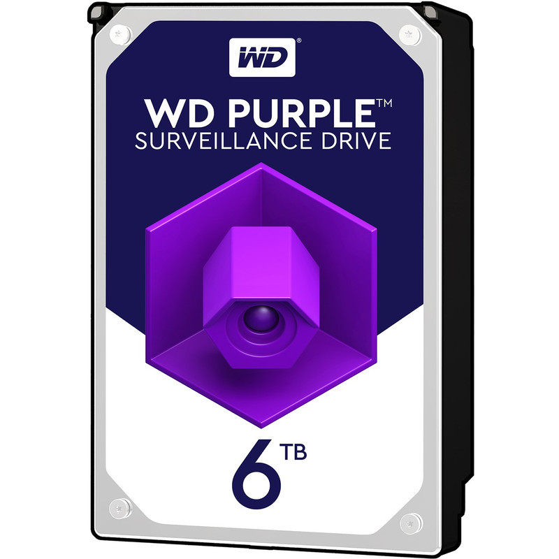 هارد دیسک اینترنال وسترن دیجیتال با رابط SATA 3.0 مدل WD 6TB Purple 256MB SATA 6Gb/s ظرفیت 6 ترابایت