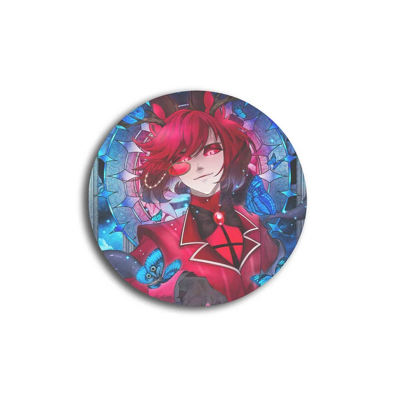 زیر لیوانی مدل انیمیشن هزبین هتل الستور کد Hazbin Hotel 677