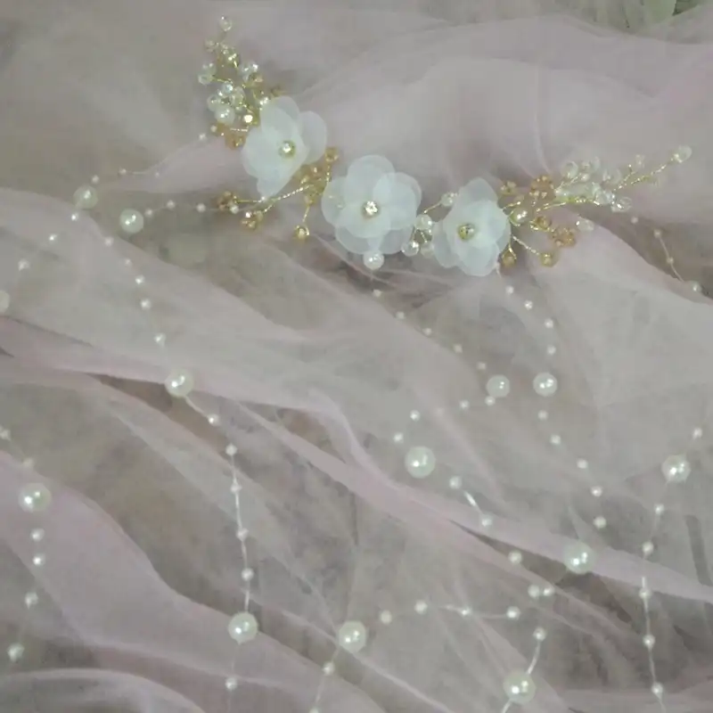 ریسه مو زنانه مدل آویز مرواریدی