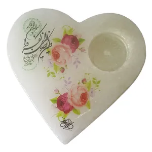 جاشمعی سنگ نمک طرح قلب کد AB1