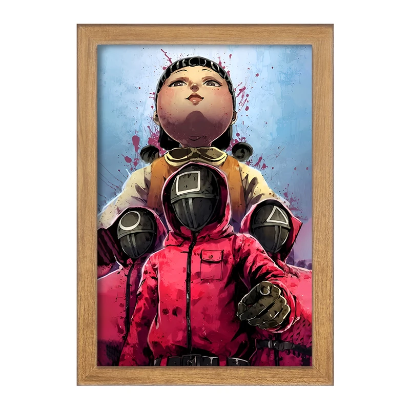 تابلو خندالو مدل بازی مرکب (Squid Game) کد F11855