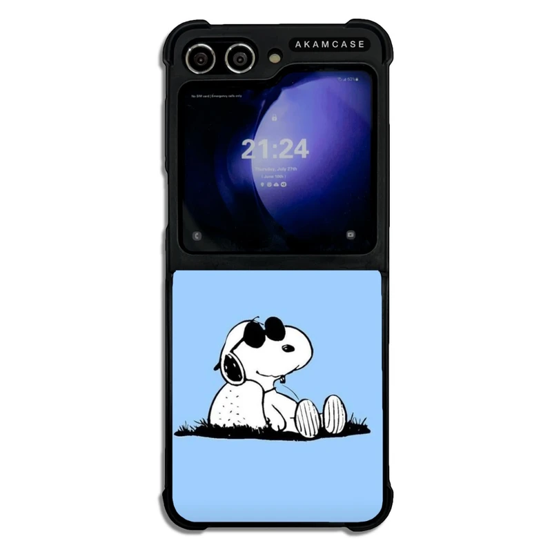 کاور آکام مدل AMCWSGZFLIP5-SNOOPY3 مناسب برای گوشی موبایل سامسونگ Galaxy Z Flip 5