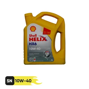 روغن موتور شل مدل 10w-40 HX6 حجم پنج لیتر
