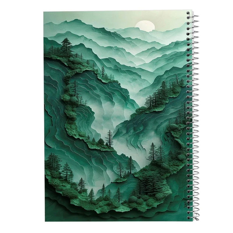 دفتر ژورنال نویسی 50 برگ مدوپد مدل نقطه ای طرح طبیعت کد DF15444