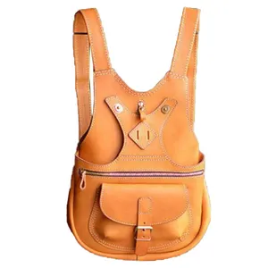 کوله پشتی زنانه مدل چرم طبیعی گاومیش PIG