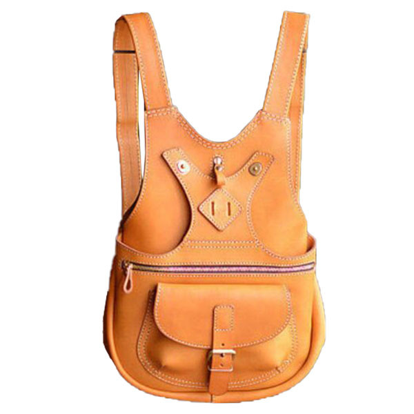 کوله پشتی زنانه مدل چرم طبیعی گاومیش PIG