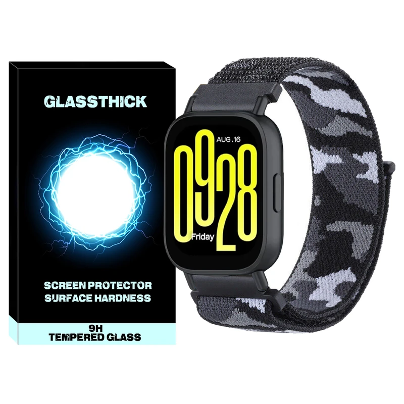 بند گلستیک مدل Nylon Army GL TW مناسب برای ساعت هوشمند شیائومی Redmi Watch 5 Active / Redmi Watch 5 Lite
