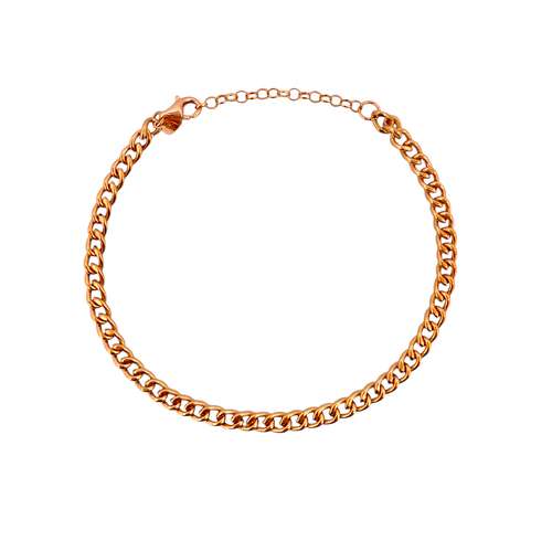 دستبند زنجیری طلا 18 عیار زنانه مدوپد  مدل کارتیه کد ZB10068