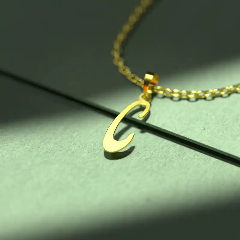 گردنبند طلا 18 عیار زنانه مدوپد مدل حرف C کد H2-1-1471