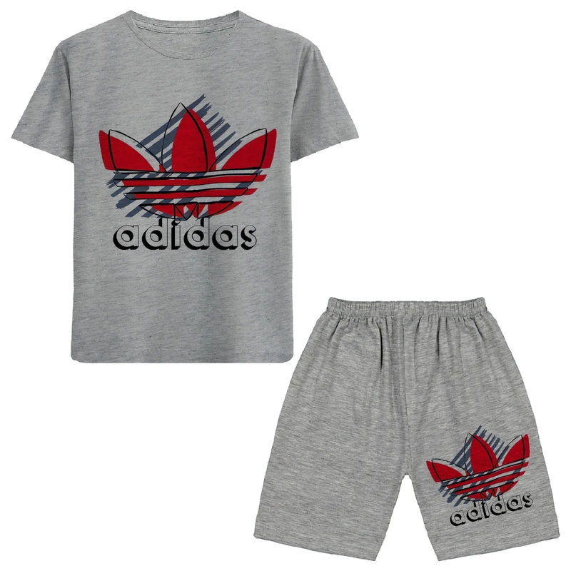 ست تی شرت و شلوارک پسرانه مدل A168