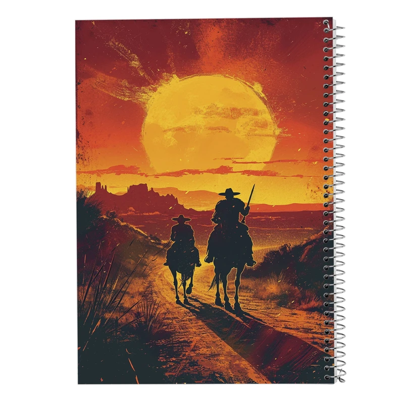 دفتر شطرنجی 50 برگ مدوپد مدل رد دد red dead کد DF13512