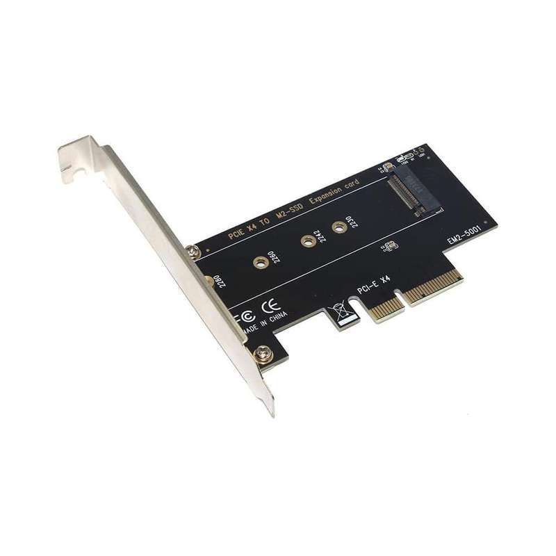 کارت تبدیل M2 SSD NVME به PCI-E 3.0 X4 مدل EM2-5001 کارت تبدیل M2 SSD NVME به PCI-E 3.0 X4 مدل EM2-5001