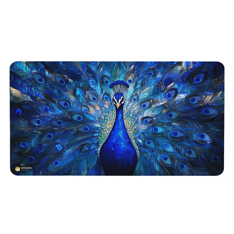 ماوس پد هومرو مدل MX2714 طرح نقاشی طاووس زیبا