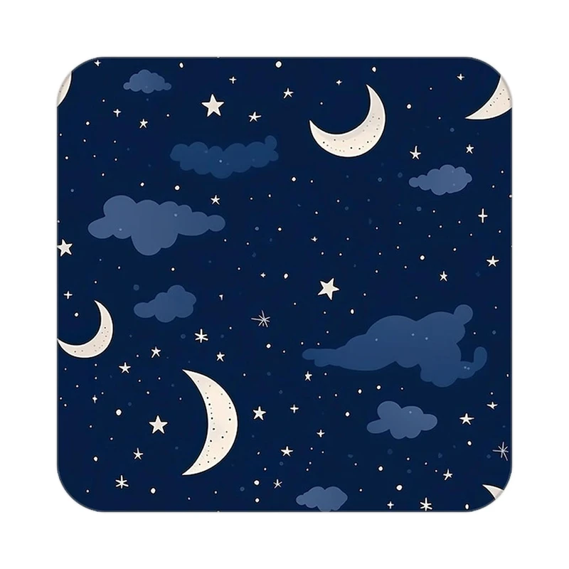 زیر لیوانی کاکتی طرح ماه و ستاره مدل mp52667