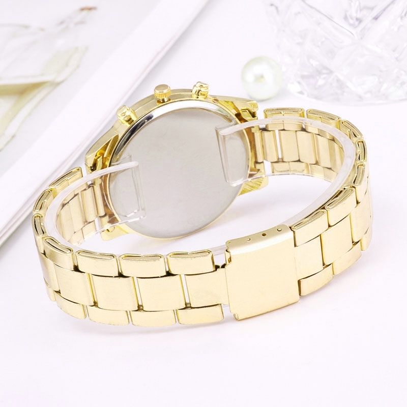 ساعت مچی عقربه ای زنانه جنوا مدل دور نگین تک موتور 3 -  - 4