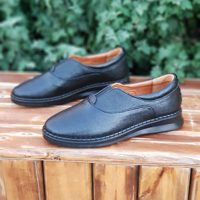 کفش طبی زنانه مدل چرم طبیعی کد 00149 رنگ مشکی