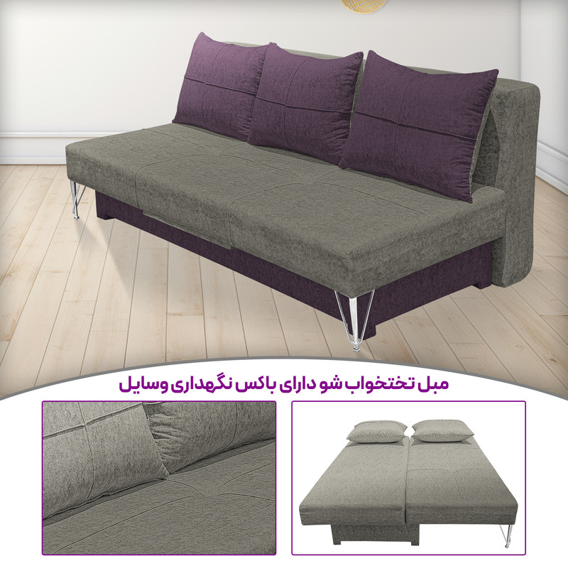کاناپه تختخواب شو 3 نفره مدل کمجا کد 7018