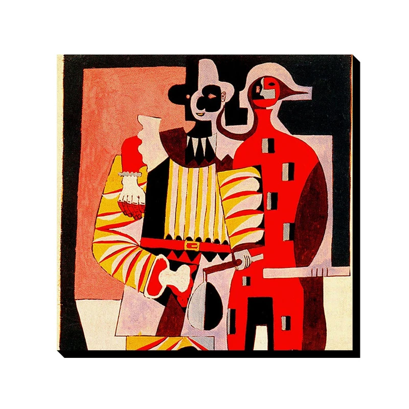 تابلو ترمه طراحان ایده طرح دلقک و تردست از پیکاسو کد art0336