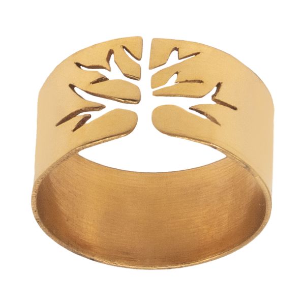 انگشتر طلا 18 عیار زنانه سهی طرح درخت مدل SR03