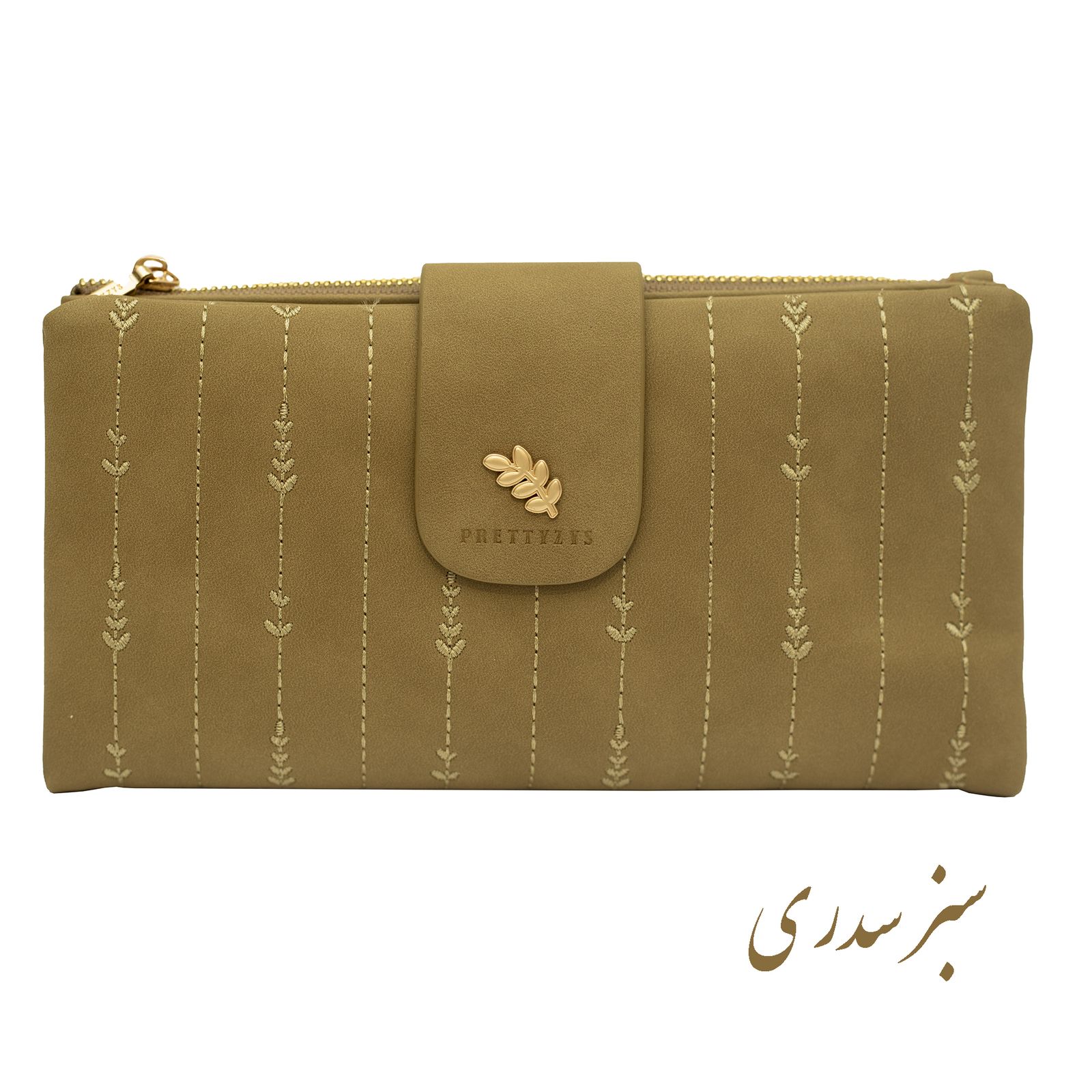 کیف پول زنانه پرتیزس مدل دوخت و برگ کد 2020046 -  - 7
