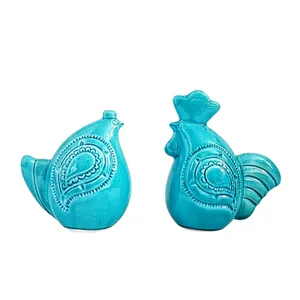 مجسمه مرغ و خروس مدل 01 مجسمه 2 عددی