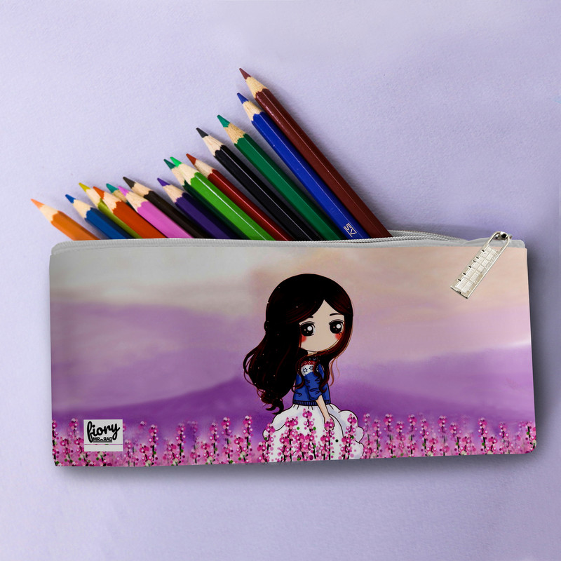 جامدادی مستر راد مدل دختر کیوت طرح عروسکی کد fiory 2054