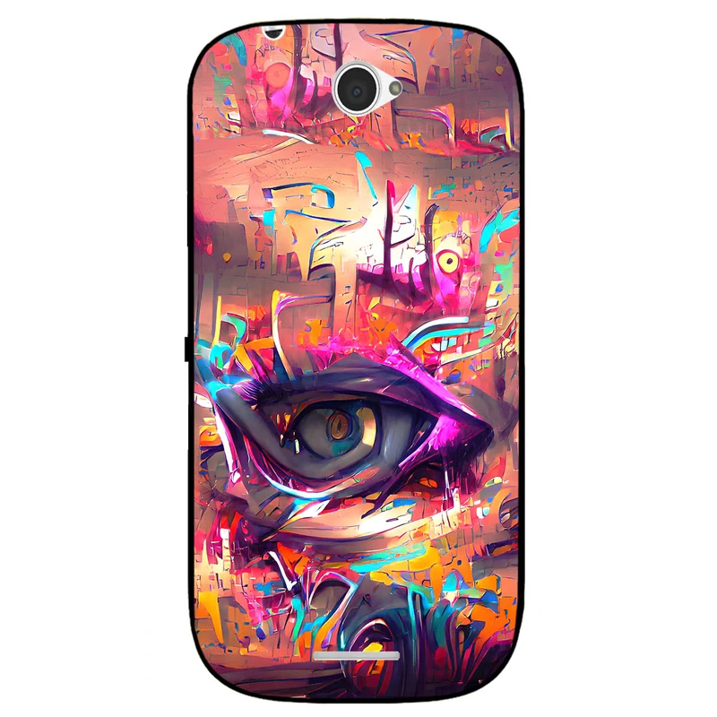 کاور مگافون طرح چشم مدل 2823 مناسب برای گوشی موبایل سونی Xperia E4 