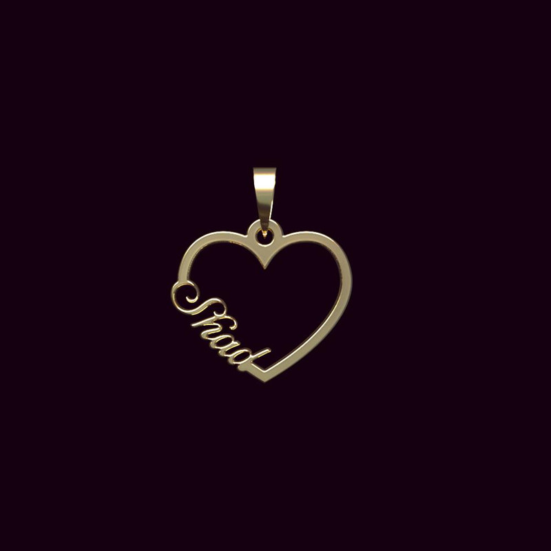 آویز گردنبند طلا 18 عیار زنانه مدوپد مدل اسم شاد shad کد PB1-10456