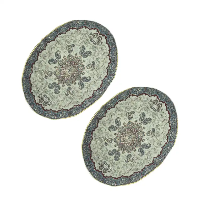 رومیزی ترمه مدل سالار کد WD32-22 مجموعه 2 عددی