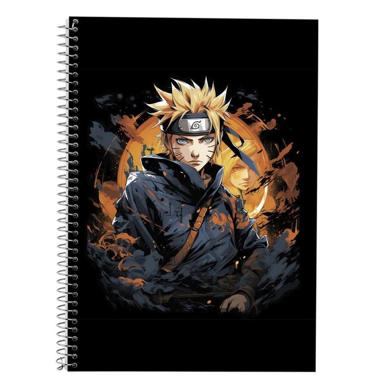 دفتر زبان 50 برگ مدوپد مدل دوخط طرح Naroto کد DF11197