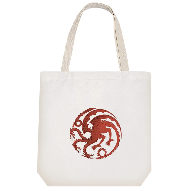 ساک خرید خندالو مدل لوگو قرمز سریال خانه اژدها house of dragon کد 5037