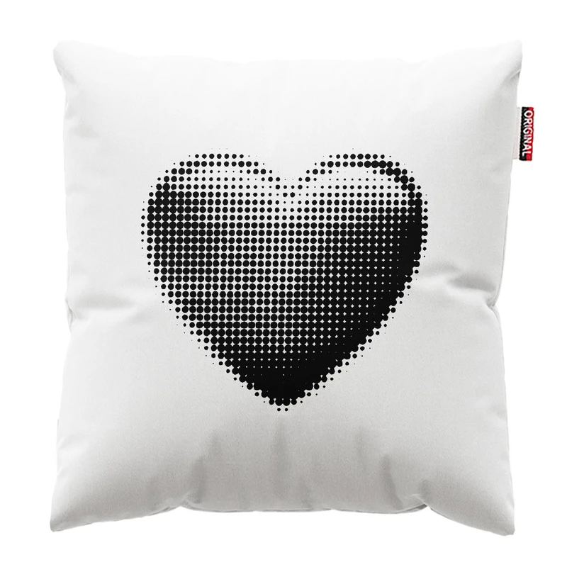کوسن پاد آفرین طرح قلب کد 3724 سایز 30*30 سانتی متر